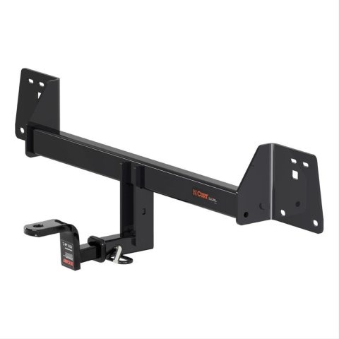 CURT Class 1 Receiver Hitch 114903 Hitch, I, 1/4 in. Receiver, Square Tube Welded, Black Powdercoated, with Old-Style Ball Mount, Toyota, C-HR, Each
