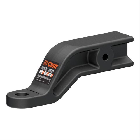 CURT Magnum One-Piece Forged Ball Mounts 45430 Receiver Hitch Mount, Carbide, 3 in. Square, 4 in. Drop, 2 in. Rise, 9 in. Length, Each