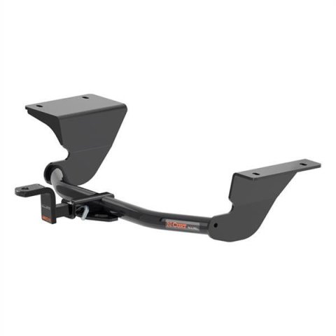 CURT Class 1 Receiver Hitch 115403 Hitch, Rear, 1, 1/4 in. Square, 200 lb. Max Tongue, 2,000 lb. Max Trailer, Round Tube Welded, Black Powdercoated, VW, Each