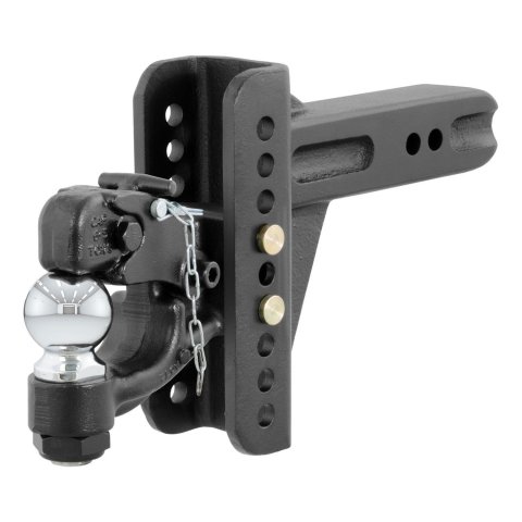 CURT Combination Ball/Pintle Hooks 45908 Pintle Hitch, Ball and Pintle Hook, Channel Mount, 20,000 lbs. GTW, 2 5/16 in. Hitch Ball Diameter, 2 1/2 in. Receiver Style, Each