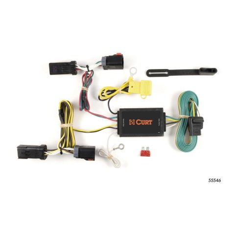 CURT Custom Wiring Connector Harnesses for 2005-2010 300 - 55546 Vehicle Towing Harness Adapter, T-Connector, 3-Wire System, Converter, Chrysler, Each