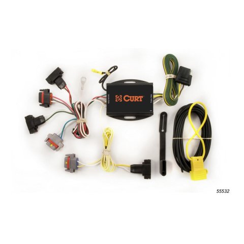 CURT Custom Wiring Connector Harnesses for 2001-2010 PT CRUISER - 55532 Vehicle Towing Harness Adapter, T-Connector, 3-Wire System, Circuit Protected Converter, Chrysler, Each