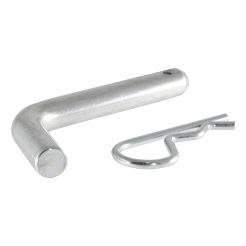CURT Receiver Pins and Clips 21500 Hitch Pin, 5/8 in. Diameter, Steel, Zinc Plated, Clip, Universal, Each