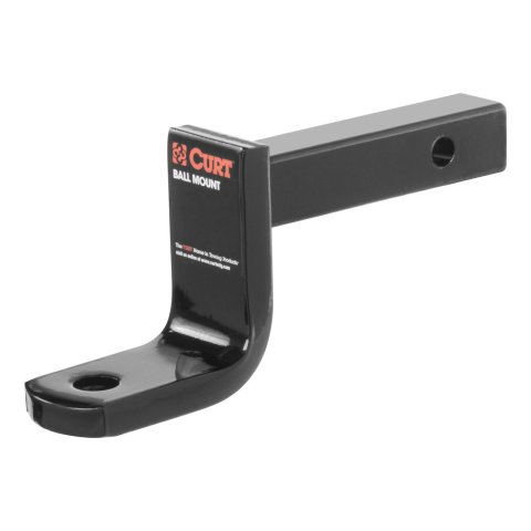 CURT Universal Ball Mounts 45521 Receiver Hitch Mount, Black, 1.25 in. Square, 3.25 in. Drop, 2.625 in. Rise, 7.25 Length, Each