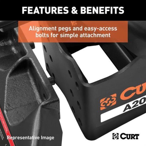 CURT A30 Fifth Wheel Trailer Hitches 16590 5th Head 5th Head