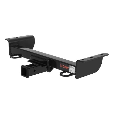 CURT Class 3 Receiver Hitch 31540 Trailer Hitch, III, Front Receiver, 2 in. Receiver, Black, Square Tube, Ford, Each