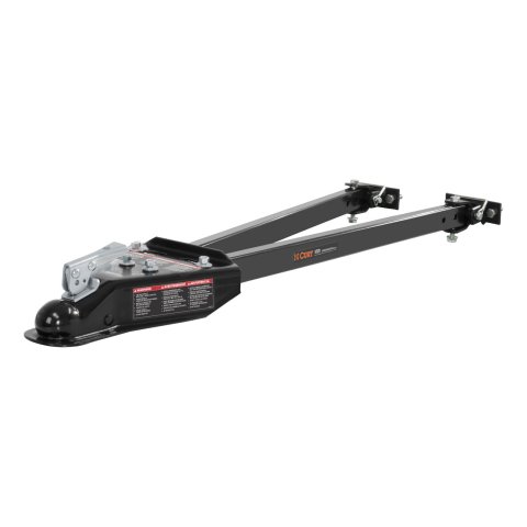 CURT Adjustable Tow Bars 19745 Bar, Adjustable, Steel, Black Powdercoated, 5,000 lb. Capacity, Kit