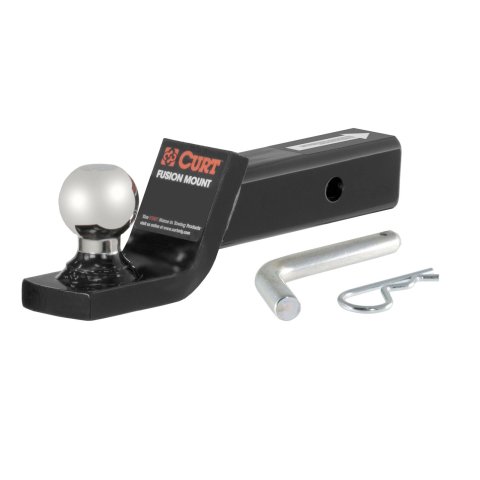 CURT Fusion Mount Ball Mounts 45134 Receiver Hitch Mount, Mount, 2 in. Drop, 2 in. Ball, Each