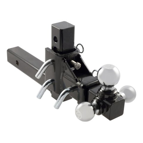 CURT Tri-Ball Ball Mounts 45799 Receiver Hitch Mount, Adjustable Mount, Each
