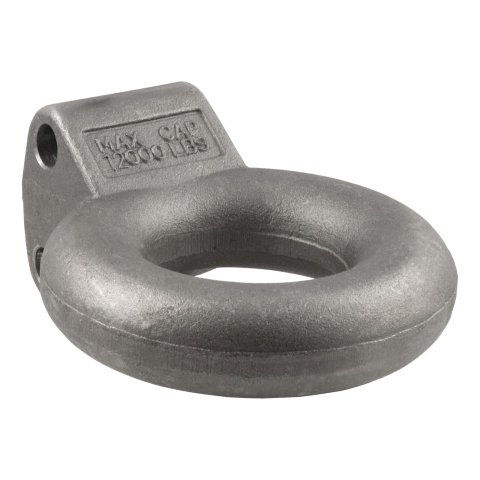 CURT Forged Alloy Lunette Eyes 48600 Eye, 12,000 lbs. GTW, 3 in. Eye Diameter, Steel, Natural, Each