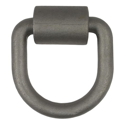 CURT Forged Lashing Ring and Brackets 83750 Cargo Tie Down Anchor, D-Ring, Steel, Natural, 18,000 lb. Capacity, Each