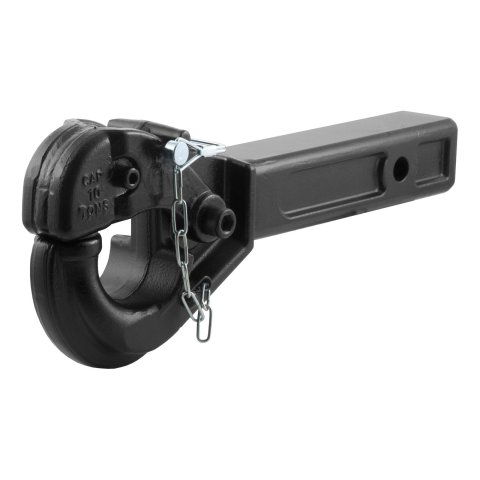 CURT Forged Pintle Hooks 48004 Hitch, Hook, 2 in. Square Receiver Mount, 20,000 lbs. GTW, Steel, Black, Each