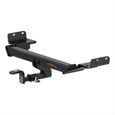 CURT Class 2 Receiver Hitch 121743 Hitch, II, 1 1/4 in. Receiver, Square Tube Welded, Black Powdercoated, with Old-Style Ball Mount, Jeep, Compass, Each