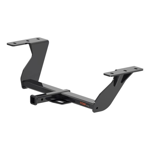 CURT Class 2 Receiver Hitch 12198 Hitch, Rear, 2, 1 1/4 in. Square, 350 lb. Max Tongue, 3,500 lb. Max Trailer, Round Tube Welded, Black Powdercoated, Subaru, Each