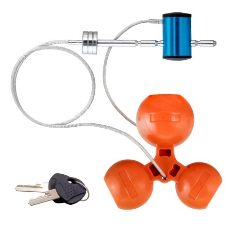 CURT Universal Tri-Ball Trailer Coupler Locks 23082 Receiver Hitch and Locks, Lock, Fits 1 7/8 in., 2.0 in., 2 5/16 in. Ball, Kit