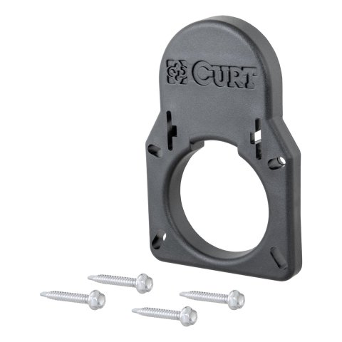 CURT Trailer Wiring Harness Opening Cover Plates 55417 Connector Dust Cover, 7-Way to Fit Factory Truck Bed Connector Opening, Chevrolet/GMC, Each