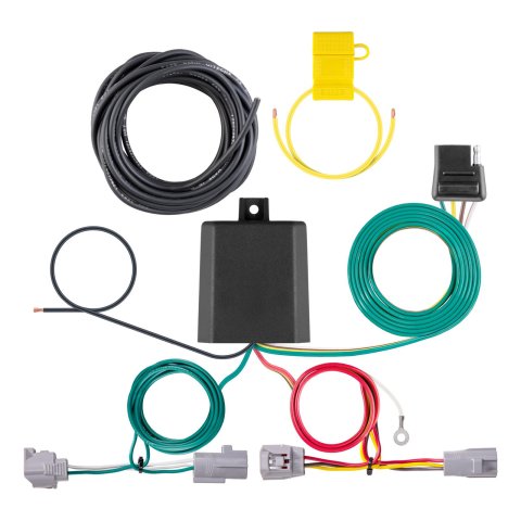 CURT Custom Wiring Connector Harnesses for 2018-2022 C-HR, 2022-2025 COROLLA CROSS - 56517 Trailer Wire Connector, T-Connector, 4-Way Flat, Toyota, Each