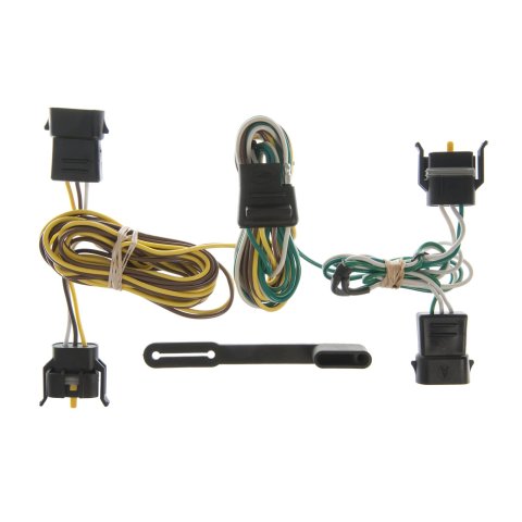 CURT Custom Wiring Connector Harnesses 55344 Vehicle Towing Harness Adapter, T-Connector, 2-Wire System, Ford, Lincoln, Mercury, Each