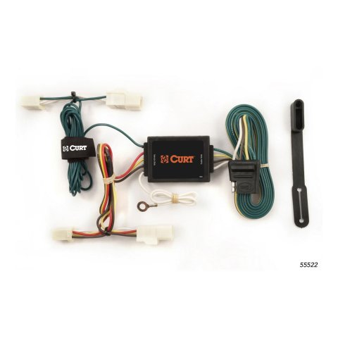CURT Custom Wiring Connector Harnesses for 2000-2002 ECHO, 2003-2008 MATRIX - 55522 Vehicle Towing Harness Adapter, T-Connector, 3-Wire System, Converter, Toyota, Each