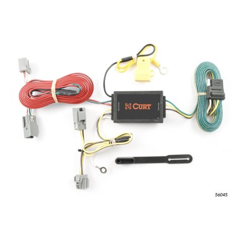 CURT Custom Wiring Connector Harnesses for 2005-2014 XC90 - 56045 Vehicle Towing Harness Adapter, T-Connector, 3-Wire System, Volvo, Each