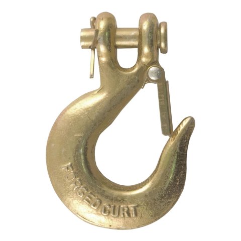 CURT Safety Chain Hooks 81940 Chain, Clevis Grab Hook, 1/4 in., 12,600 lb. Workload, Zinc, Each