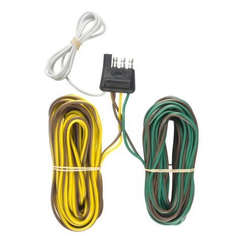 CURT Trailer Wiring Harnesses 57220 Harness, Main Type, Side 4-wire Harness with Male Plug, 240 in. Length, Each