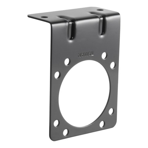 CURT Connector Brackets 58290 Vehicle Towing Harness Adapter Mounting Bracket, Bracket, Steel, Black, 7 Pole, Car End, Each