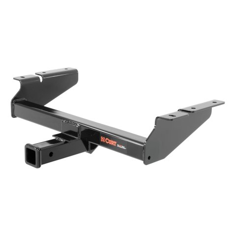 CURT Class 3 Receiver Hitch 31073 Trailer Hitch, III, 2 in. Receiver, Black Powdercoated, Front Mount, Chevy, GMC, Each