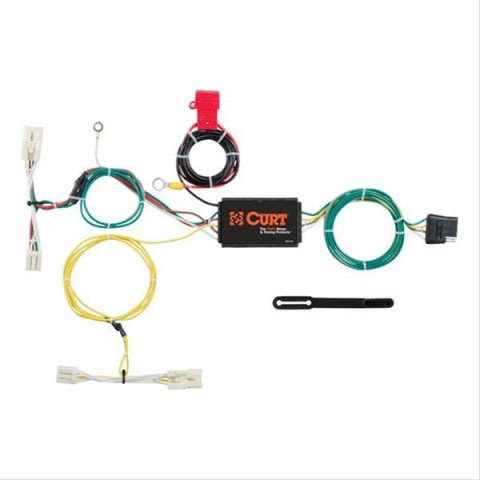 CURT Custom Wiring Connector Harnesses for 2012-2019 PRIUS C - 56275 Adapter, Vehicle Towing Harness, 3 to 2 Powered Converter, Toyota, Kit