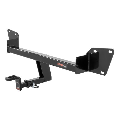 CURT Class 1 Receiver Hitch 114363 Hitch, I, 1/4 in. Receiver, Square Tube Welded, Black Powdercoated, with Old-Style Ball Mount, Chevrolet, Volt, Each