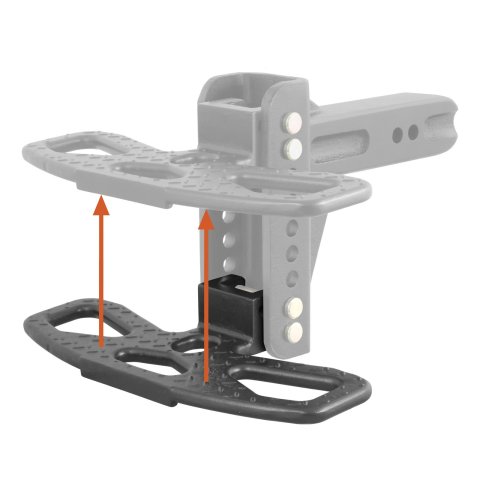Curt Manufacturing Receiver Hitch Steps 45909 Channel Mount Step