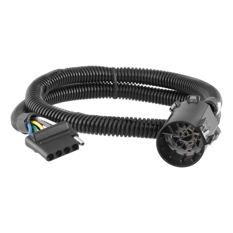 CURT Custom Wiring Connector Harnesses 56515 Adapter, Vehicle Towing Harness, 5 Flat, 2 Wire System, Each