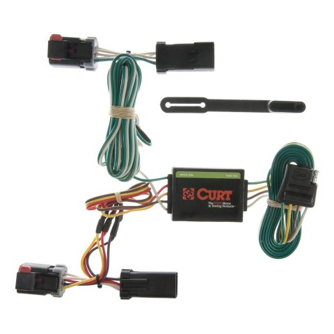 CURT Custom Wiring Connector Harnesses 55334 Vehicle Towing Harness Adapter, T-Connector, 3-Wire System, Converter, Chrysler/Dodge/Plymouth, Each