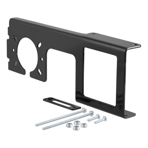 CURT Trailer Wire Connector Brackets 58003 Bracket, Type, Steel, Black, Designed for 2.5 in. Square Tube Receiver Hitch, Each