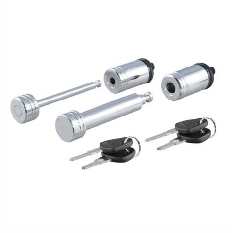 Curt Manufacturing Receiver Hitch and Coupler Locks 23527 LOCK, CHROME, 5/8" DOGBONE WITH 2 1/2", SPAN COUPLER