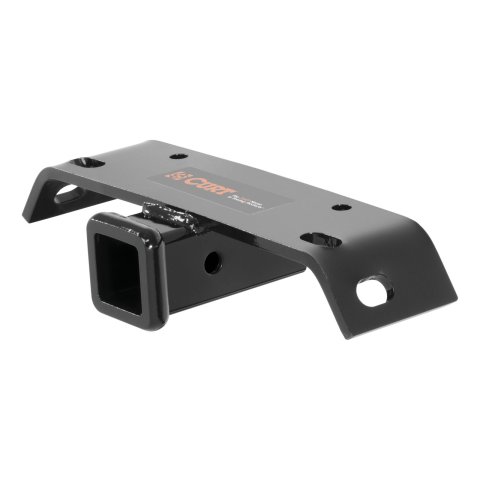 CURT Step Bumper Hitches 19031 Trailer Hitch, Bumper, V-5 Rated, Black, 2 in. Square Receiver, 10-1/2 in. Bolt Pattern, Universal, Each