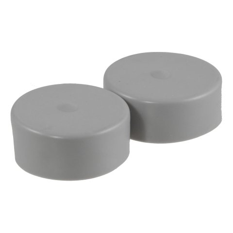 CURT Wheel Bearing Protector Dust Covers 23232 Cover, Rubber, Gray, 2.320 in. Diameter, Pair