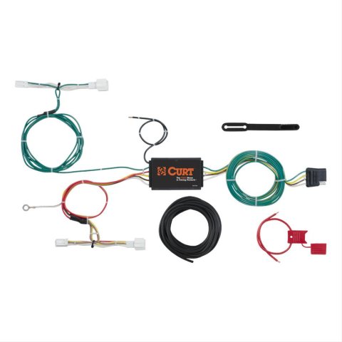 CURT Custom Wiring Connector Harnesses for 2018-2021 6, 2016-2021 CX-3, 2016-2025 MX-5 MIATA - 56300 Adapter, Vehicle Towing Harness, 3 to 2 Powered Converter, Mazda, Kit
