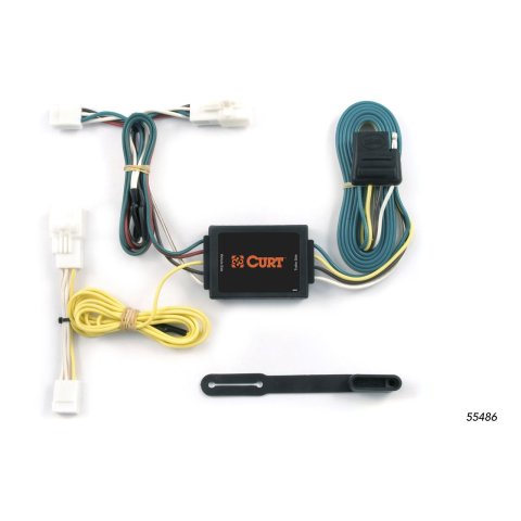 CURT Custom Wiring Connector Harnesses for 1996-2000 RAV4 - 55486 Vehicle Towing Harness Adapter, T-Connector, 3-Wire System, Converter, Toyota, Each