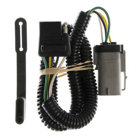 CURT Custom Wiring Connector Harnesses 55265 Vehicle Towing Harness Adapter, Trailer Harness Adapter, 4-Way Flat, Replacement Style, Ford, Each