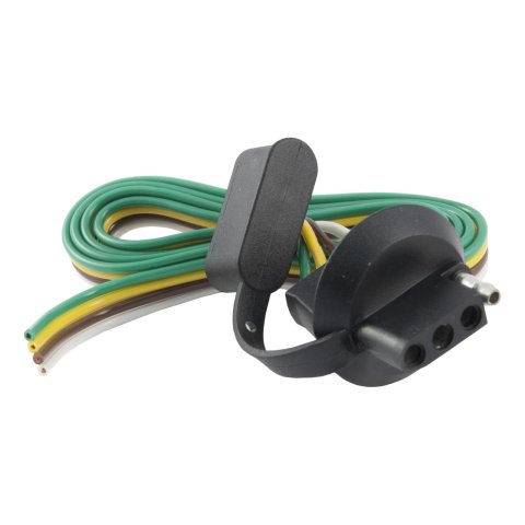 Curt Manufacturing Vehicle Towing Harness Adapters 58405 Adapter, 4-Flat to 4-Flat, 1 1/4 in. Diameter