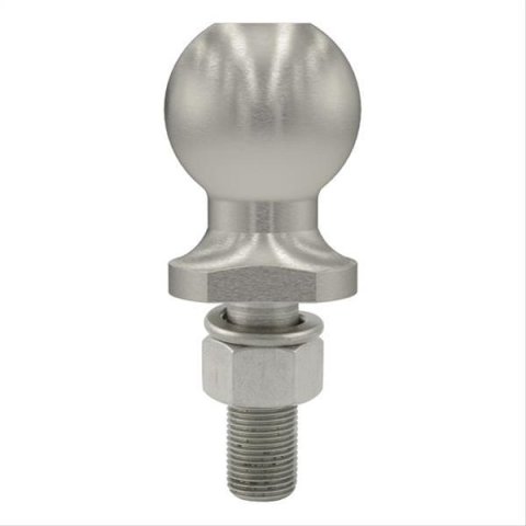 CURT Hitch Balls 40052 Ball, Stainless Steel, 2 in. Ball, 0.750 in. Diameter Shank, 2.125 in. Length Shank, 3,500 lbs., Each