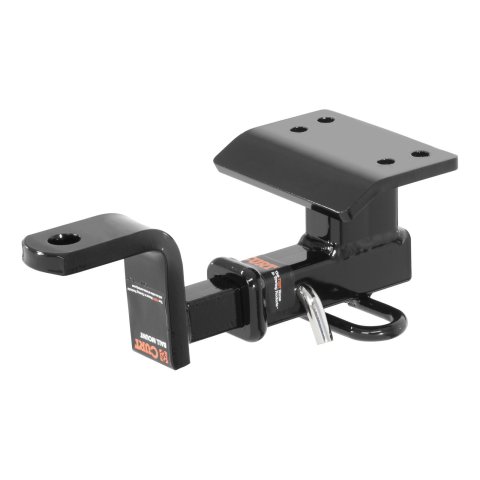 CURT Class 2 Receiver Hitch 120973 Trailer Hitch, II, 1-1/4 in. Receiver, Black Powdercoated, Volkswagen, Each