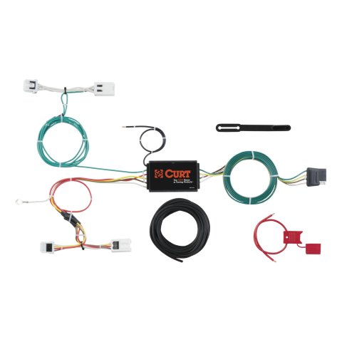 CURT Custom Wiring Connector Harnesses for 2015-2018 CITY EXPRESS, 2013-2021 NV200 - 56279 T-Connector, Vehicle Towing Harness Adapter, 4-way Flat, Nissan, Chevy, Each