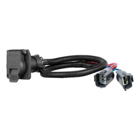 CURT Custom Towed-Vehicle RV Wiring Harnesses 56443 Vehicle Towing Harness Adapter, Connector, Harness, 7-Way Blade Output, Ford F-250, F-350, F-450, Each
