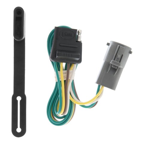 CURT Custom Wiring Connector Harnesses 55241 Vehicle Towing Harness Adapter, Trailer Harness Apapter, 4-Way Flat, Replacement Style, Ford, Each