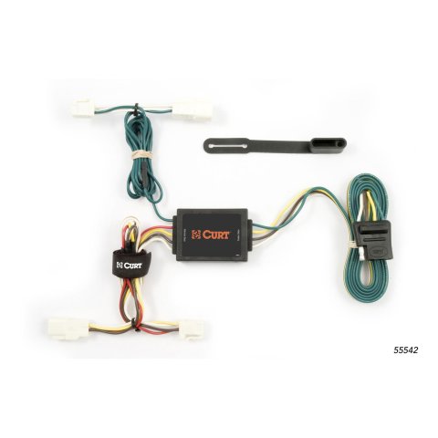 CURT Custom Wiring Connector Harnesses for 2003-2013 COROLLA - 55542 Vehicle Towing Harness Adapter, T-Connector, 3-Wire System, Converter, Toyota, Each