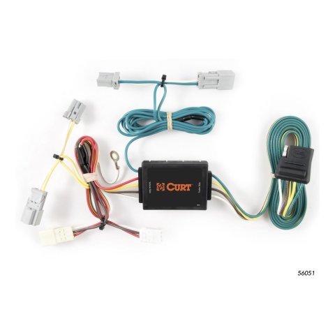 CURT Custom Wiring Connector Harnesses for 2006-2015 CIVIC - 56051 Vehicle Towing Harness Adapter, T-Connector, 3-Wire System, use on Honda®, Each
