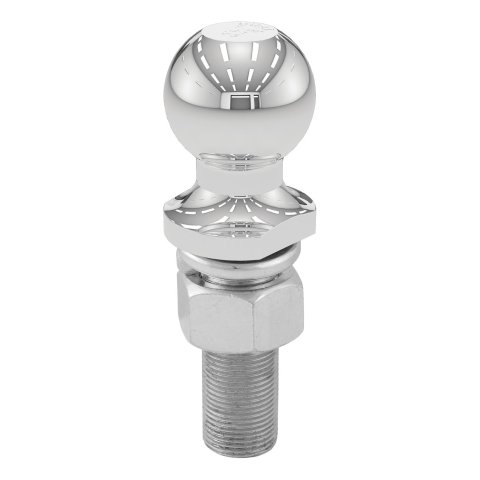 CURT Hitch Balls 40072 Ball, Chrome, 1 7/8 in. Ball, 1 in. Diameter Shank, 3 in. Length Shank, 3,500 lbs., Each