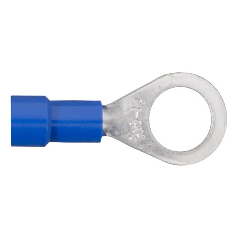 CURT Insulated Ring Terminals 59525 Wiring Connectors, Terminals, 5/16 in. Stud Style, 14 To 16-gauge, Blue, Set of 100